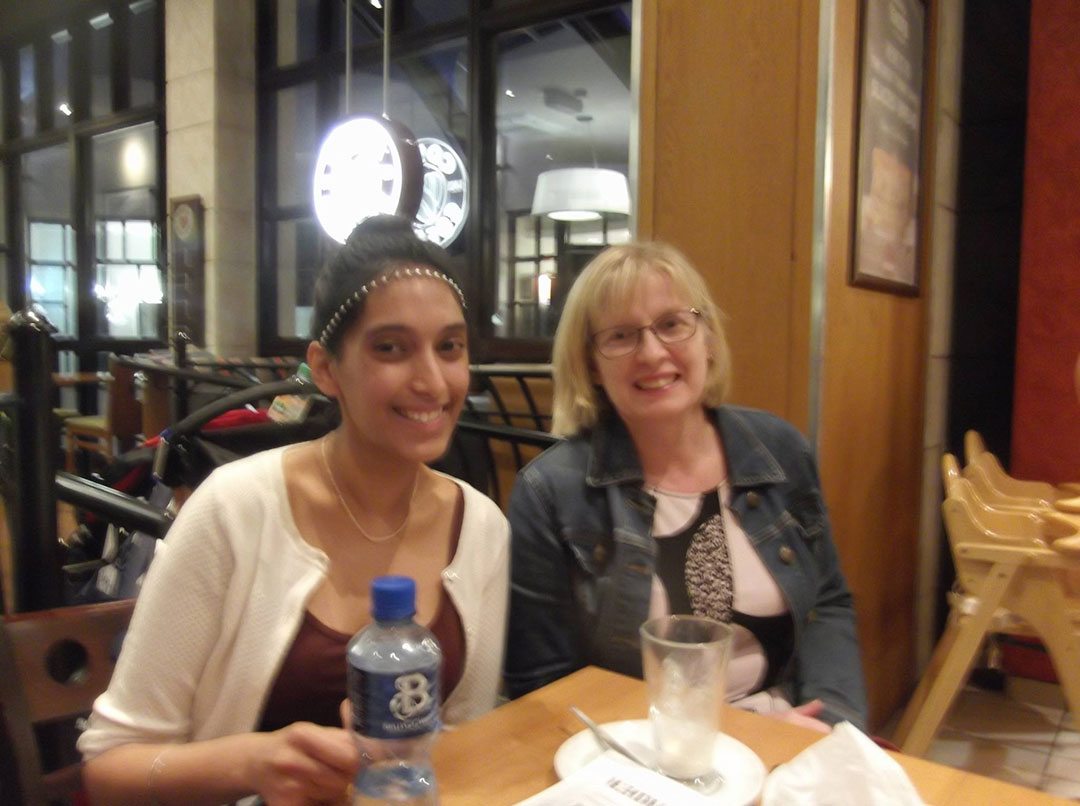 Harpreet and Anna at Waterstones Bluewater
