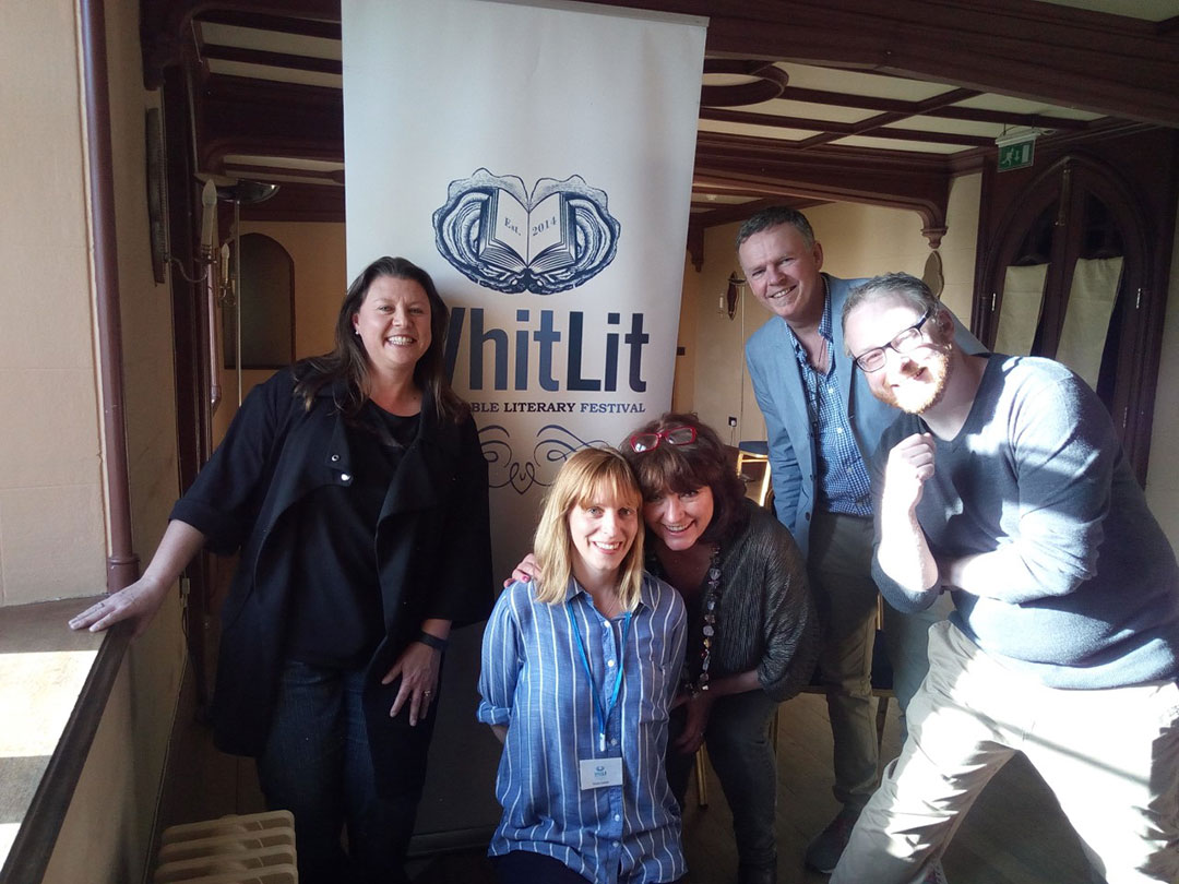 WhitLit dream team Lisa Cutts Victoria Faulkner Julie Wassmer William Shaw and Dominic King